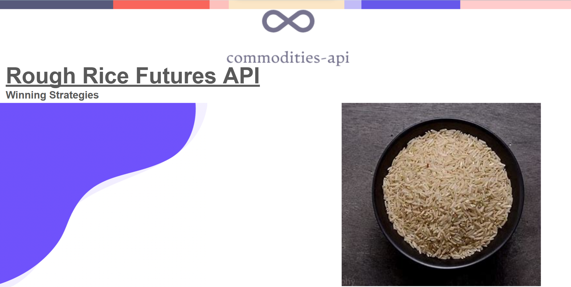 Winning Strategies For Rough Rice Futures API