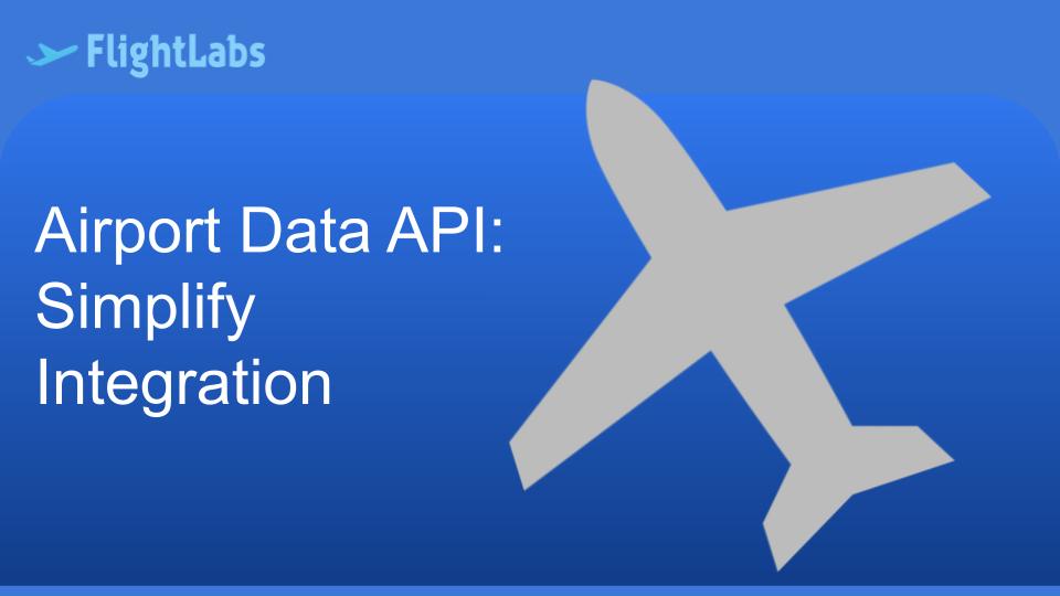 Airport Data API: Simplify Integration