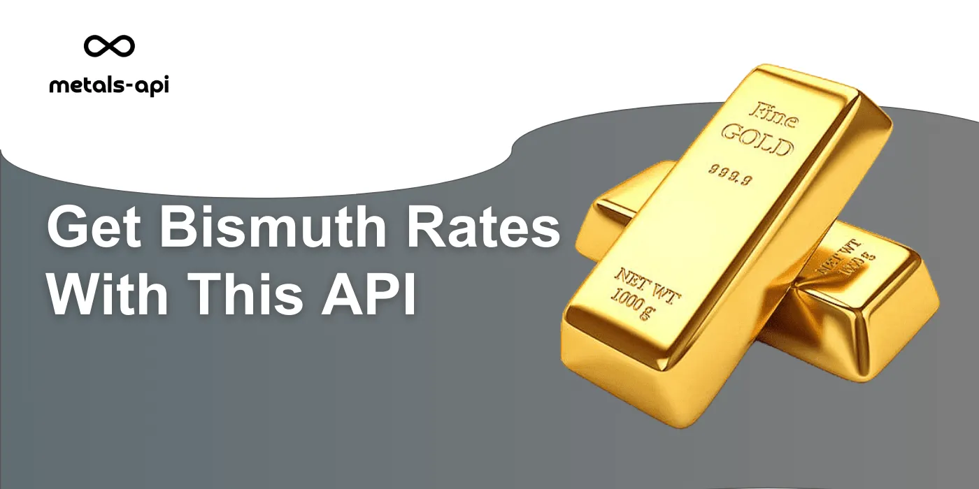 Get Bismuth Rates With This API